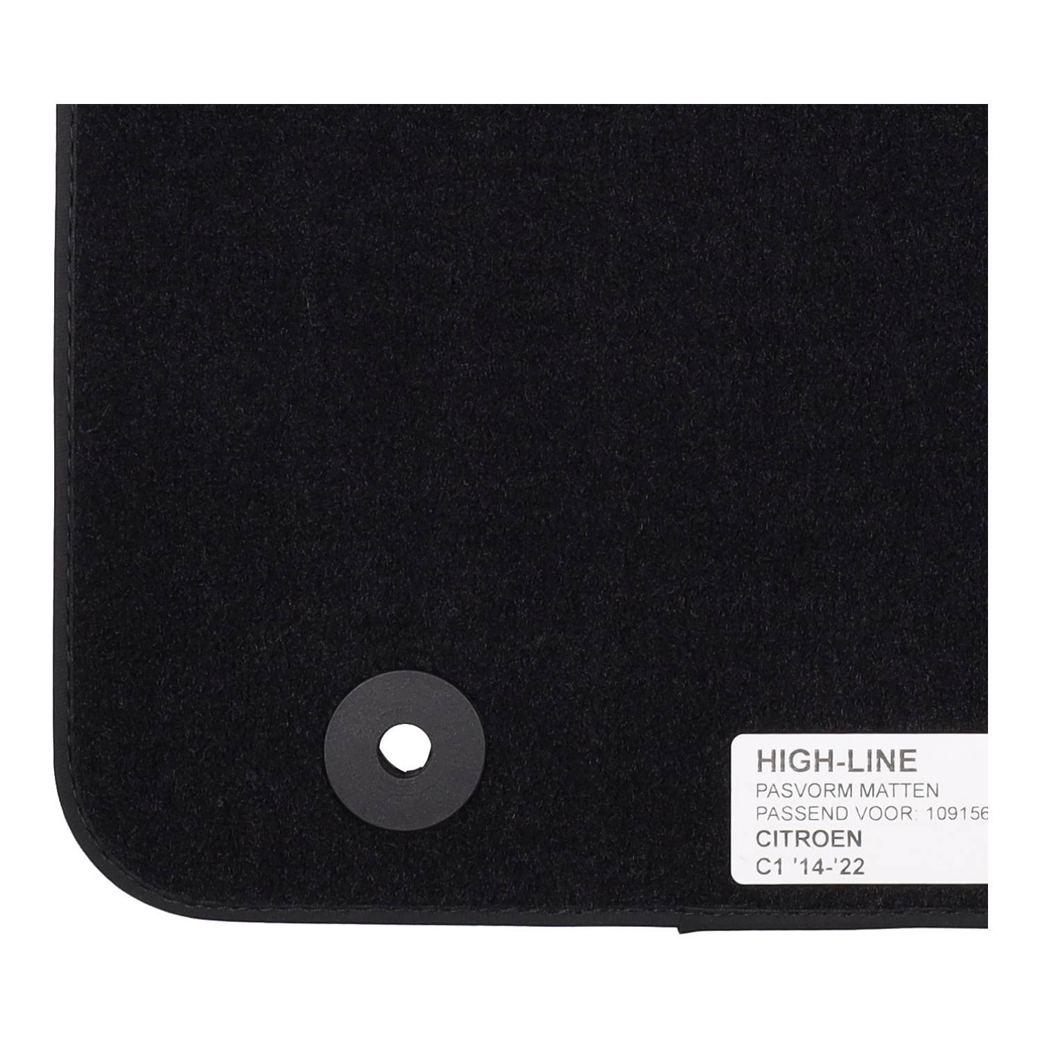 Automatten Citroen C1 (2014-2022) - Velours - Afbeelding 5
